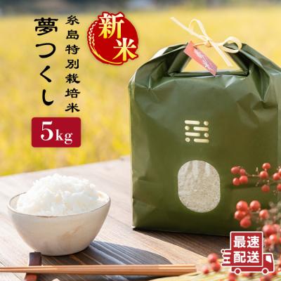 ふるさと納税 糸島市 とくべつの中のとくべつ糸島特別栽培米5kg 夢つくし 糸島市/itoshimacco[ARJ008]