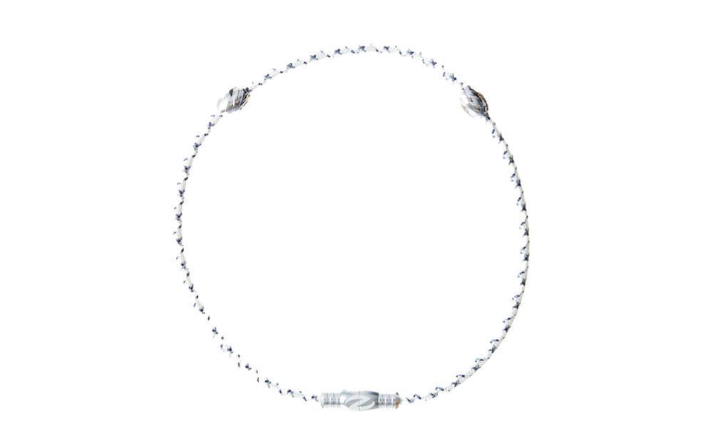 【Lサイズ】ザオラル・リカバリーネックレス　WH/SI｜横浜市 Lサイズ 健康アクセサリー 血行促進 回復力向上 パフォーマンスアップ