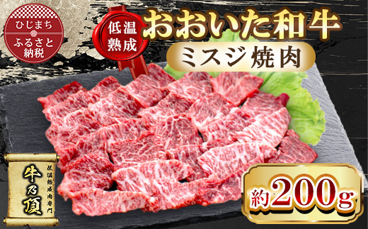 
                  ＜低温熟成＞おおいた和牛ミスジ焼肉200g (日出町)【1747891】
                