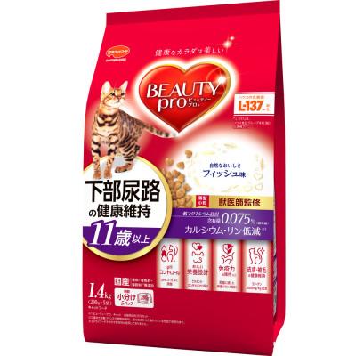 ふるさと納税 袋井市 ビューティープロ キャット 下部尿路の健康維持 11歳以上 1.4kg×8袋