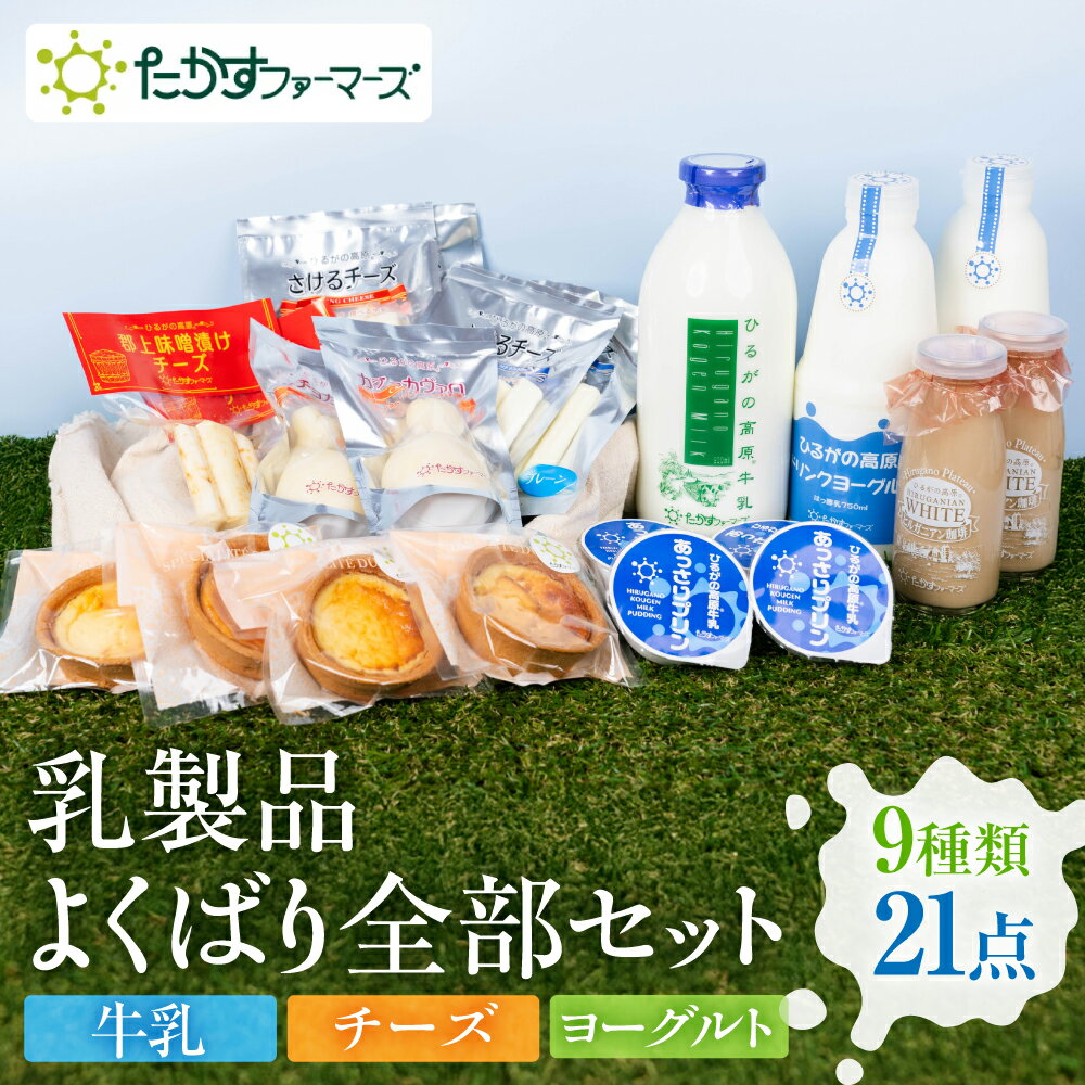 【ふるさと納税】ひるがの高原のよくばり9種セット チーズケーキ プリン ヨーグルト 牛乳 飲むヨーグルト 国産 さけるチーズ カチョカバロ セット 詰め合わせ たかすファーマーズ 牛乳瓶 コーヒー牛乳 美味しい ギフト 贈答 バラエティセット 乳酸菌 岐阜県 郡上市