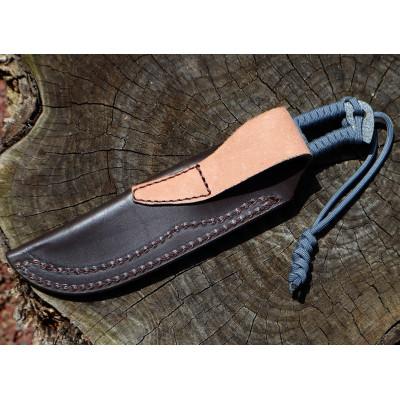 ふるさと納税 南国市 【晶之作】アウトドアナイフ:MASANO　白鋼【パラシュートコード　グレー】皮ケース |  | 03