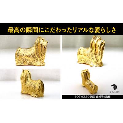 ふるさと納税 南アルプス市 純金(K24)製 『ヨークシャ・テリア』ミニチュアオブジェ　1点 |  | 01