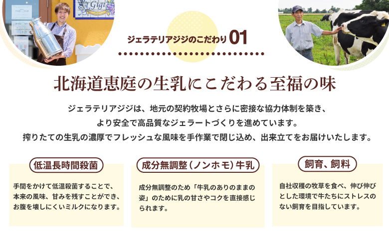【定期便：全3回】Gigiの生乳イタリアンジェラート6個イタリア産ピスタチオ6個セット(計12個入り)【430066】