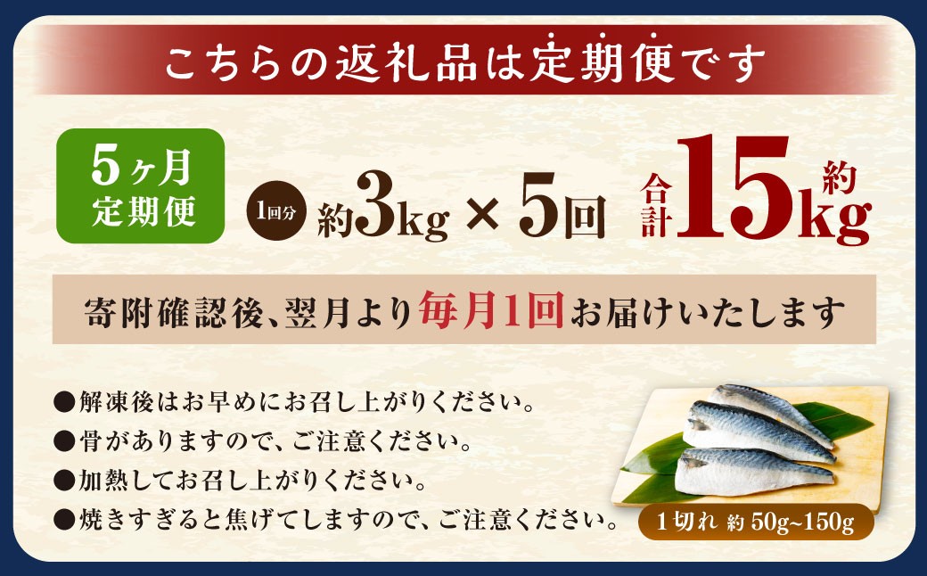 【5ヶ月定期便】【訳あり】国産 ふっくら 極み塩サバ 計約3kg