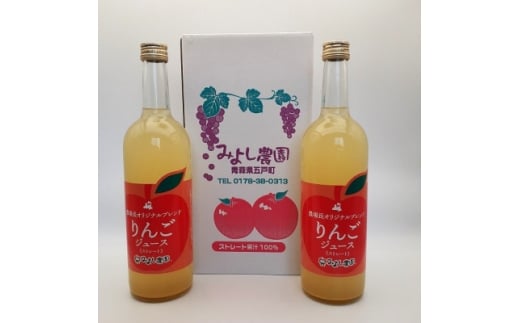 りんごジュース(720ml)2本セット【1653621】