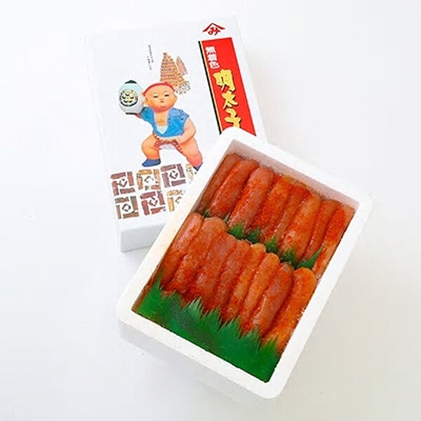 【化粧箱 包装紙付】宮近の無着色 辛子明太子 1kg (1本物） 吉富町/株式会社マル五 [BGAC016]