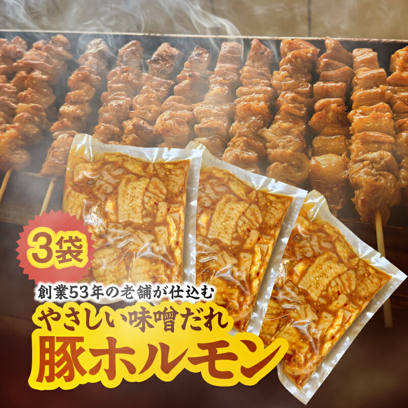 【ふるさと納税】創業53年の老舗が仕込む やさしい 味噌だれ 豚ホルモン 200g×3袋 冷凍 肉 豚肉 国産 もつ 惣菜 総菜 精肉店 こだわり 下処理 丁寧 脂控えめ やわらかい 焼くだけ 簡単調理 肉のすずき 鹿児島 鹿屋市 おすすめ ランキング プレゼント ギフト