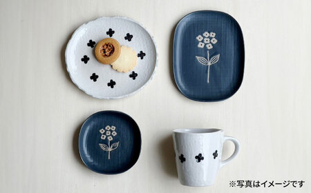 【瀬戸焼】 青小花マグ 2個 【カネ三商店】 / 食器 マグカップ コーヒーカップ ギフト / 瀬戸市[BBDD070]