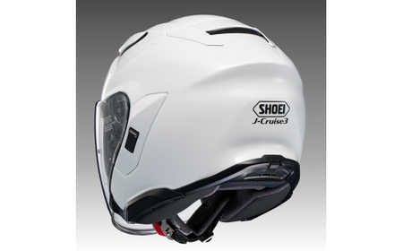 SHOEIヘルメット「J-Cruise 3 ルミナスホワイト」S フィッティングチケット付｜ジェイクルーズ ジェット バイク ツーリング ショウエイ [1202]