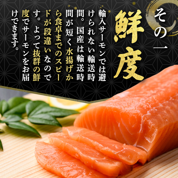 日本初 完全陸上養殖 静岡県小山町産 アトランティックサーモン 冷凍 アラ6パック 約1.5kg