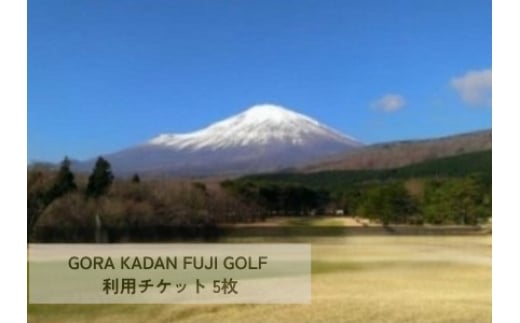 
            GORA KADAN FUJI GOLF 利用チケット 5枚 | 小山町内 ゴルフ場 共通利用券 ゴルフ プレー券 利用券 ゴルフ場利用券 golf ゴルフボール ゴルフクラブ ゴルフプレー券 体験型 プレー
          