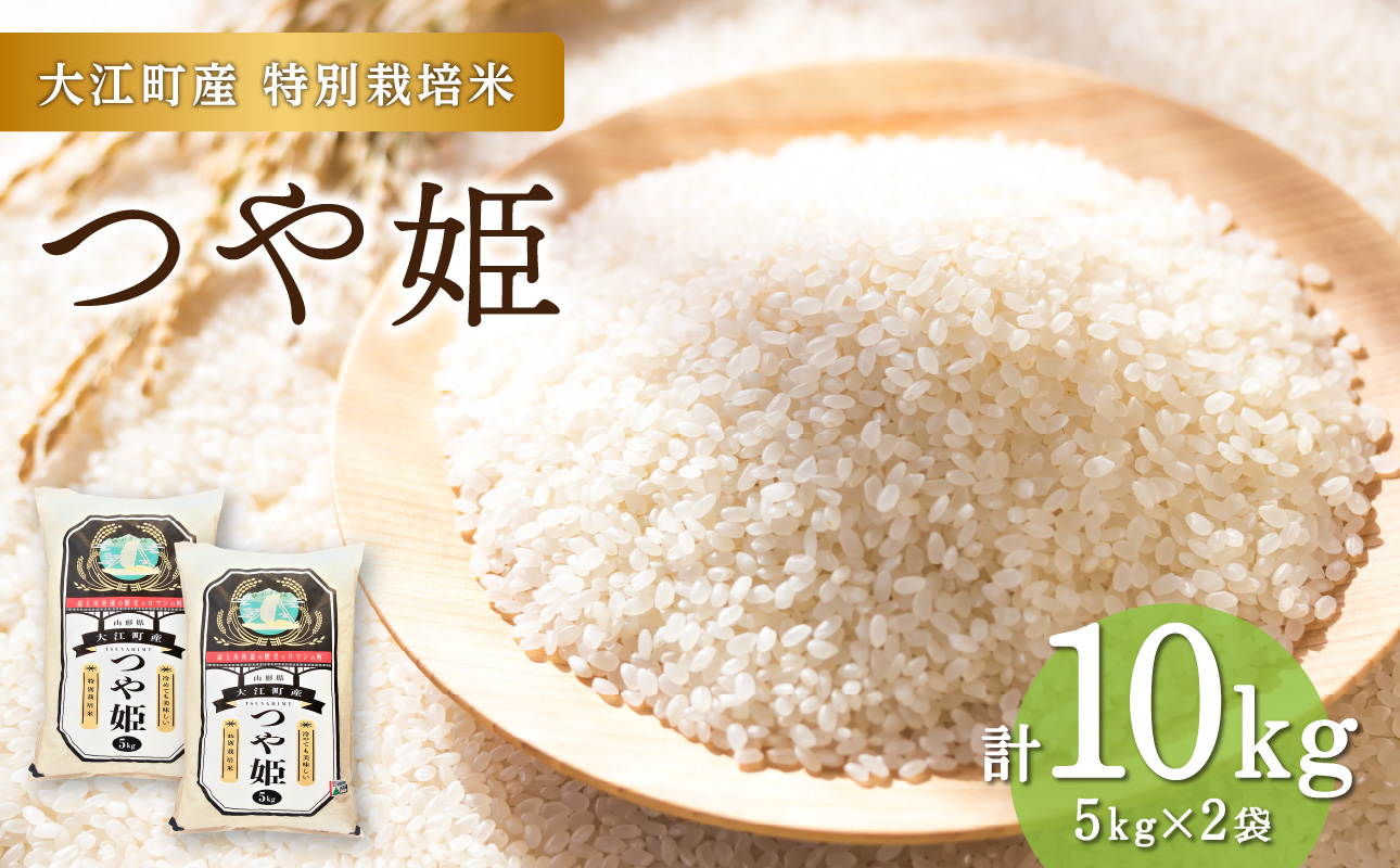 【新米】大江町産 つや姫 10kg(5kg×2袋)【山形県産 特別栽培米】【2025年度産米】