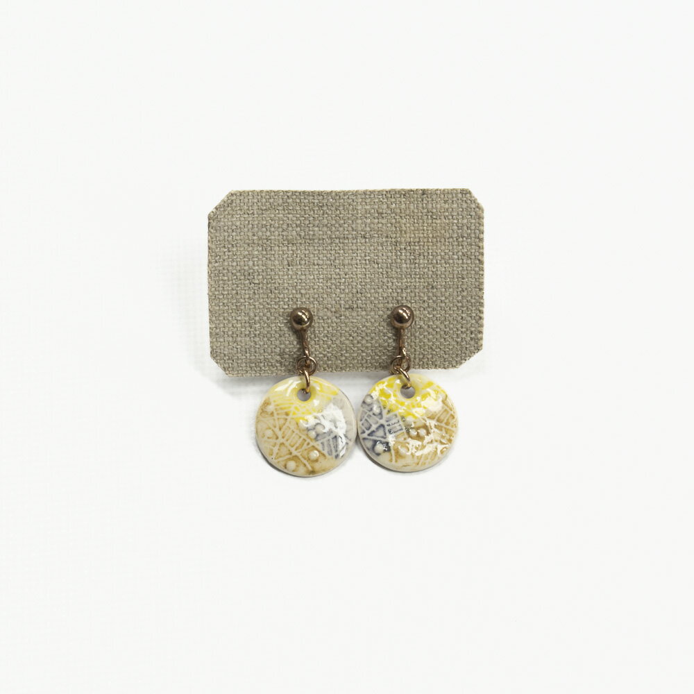 【ふるさと納税】陶器イヤリング SH-E003　工芸品 イヤリング アクセサリー