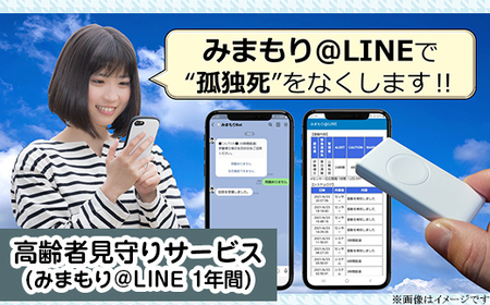 【孤独死予防】高齢者見守りサービス（みまもり＠LINE 1年間）【 家族見守り 一人暮らし見守り 見守りサービス茨城 LINE見守りサービス 】