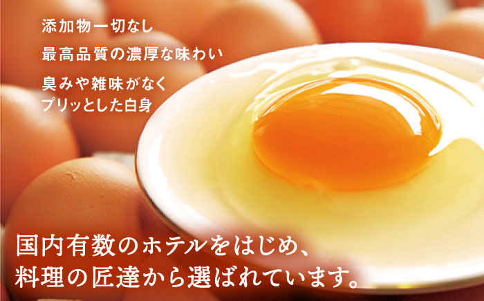 【12回定期便】【TVで紹介！】【鮮度ＡＡ級の世界最高ランク！】金太郎卵 平飼い たまご 24個（6個×4パック）＜有限会社フジノ香花園＞那珂川市 [GAM035]