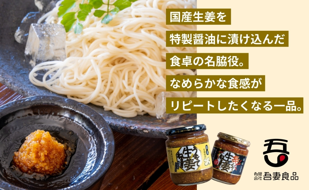 うまくて生姜ねぇ!!生姜焼き専用 3本セット | しょうが 国産 醤油漬け しょうが焼き タレ ごはんのお供 調味料 薬味 隠し味 猪苗代町 福島県