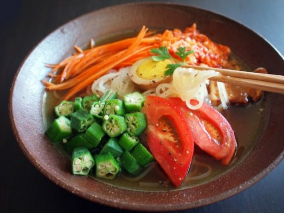 和風冷麺調理例