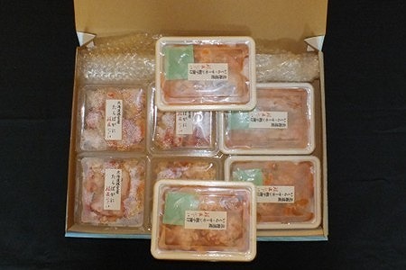 【北海道根室産】ボイルたらばがに剥き身100g×4P・いくらサーモン親子漬120g×4P C-42096