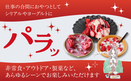 フリーズドライいちご よつぼし 苺 国産 豊橋産 甘い ヘルシー 健康 おやつ おいしい デザート 手軽 ヨーグルト や シリアル に アイスに添えて ビタミンC ポリフェノール 抗酸化 豊橋市 小分