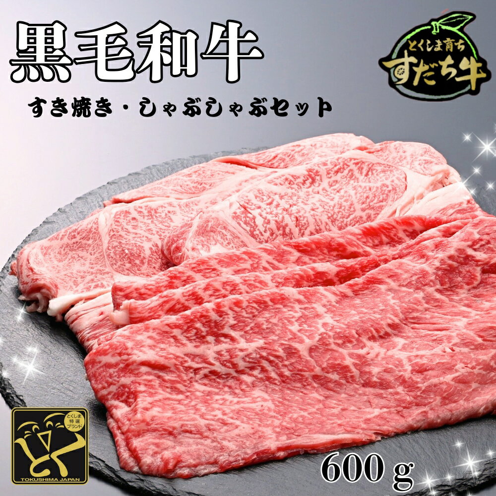 【ふるさと納税】黒毛和牛 すだち牛 ロース＆赤身（もも）各300g｜赤身 国産 牛肉 冷凍 お肉 グルメ ギフト 和牛 霜降り カット
