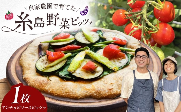 
            【 糸島野菜 × 天然酵母 】 手作り 農園 全粒粉ピッツァ アンチョビソース 1枚 糸島市 / わかまつ農園 [AHB054] ピザ 手作り
          