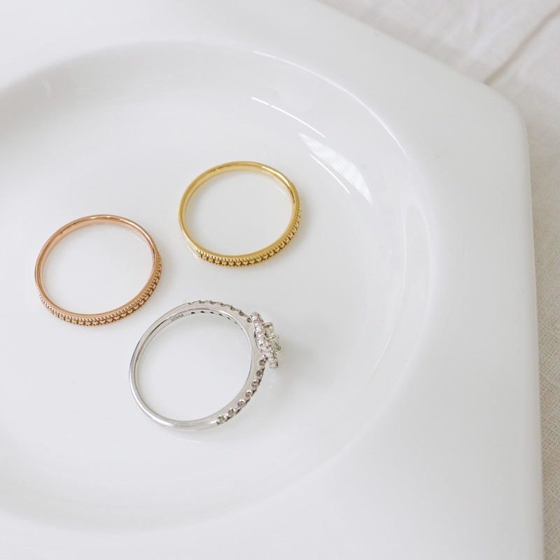 甲府市発 ダイヤモンドリング 0.4ct k18/pt900 [WR-2893]