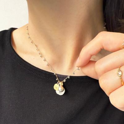 ふるさと納税 座間味村 kerama pearl × marumaru charm top / K18 T-30 |  | 02