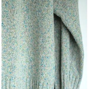 【ezu】color field sweater unabara /天然繊維◆海原◆Lサイズ【1720352】