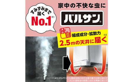隅々まで殺虫成分が届く！新生活や入居前に徹底的な虫退治 バルサンワンタッチ煙6～8畳 F6U-359