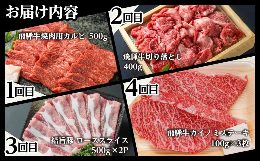 白川郷 まるごと 定期便 全12回 お届け 飛騨牛&結旨豚 定期便 [S361]