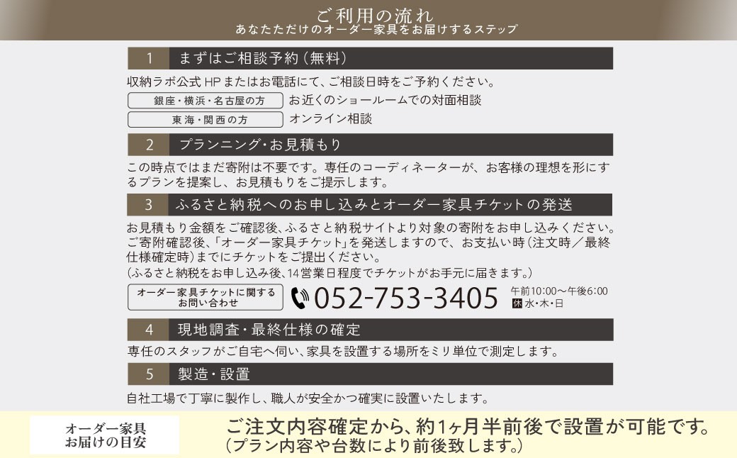 オーダー家具チケット 70,000円（割引券）