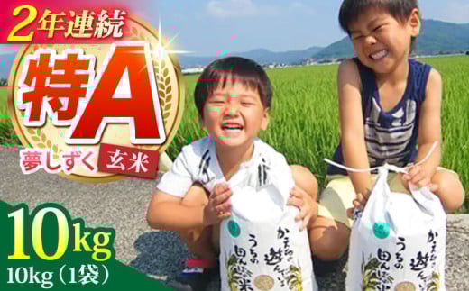 【2025年12月発送】令和7年産 新米 夢しずく 玄米 10kg【ひなたむらのお米】 [HAC002]特A 特A評価 米 お米 佐賀 玄米 新米