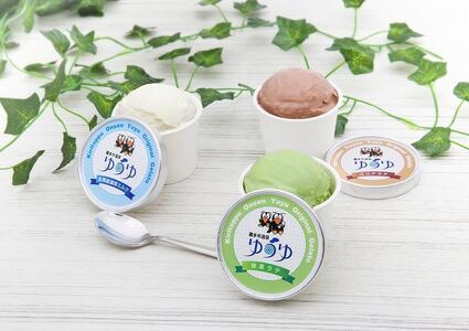 北海道浜中町産ミルク使用、 ゆうゆオリジナルジェラート 1セット (120ml×12個入り)　酪農王国 北海道 浜中町産 ミルク 霧多布温泉ゆうゆ オリジナル ジェラート 1セット 120ml × 1