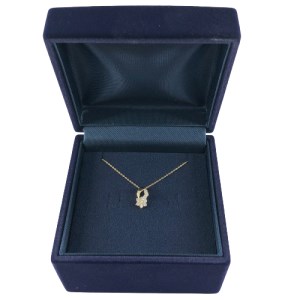 18金製 ハート＆キューピッドダイヤ 0.2ct Happy 10th Diamond ネックレス【1476447】