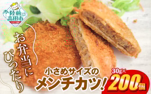 
            サクサク！ ジューシーメンチカツ 30g×200個 合計6kg 小さめサイズ お弁当にもおすすめ 【 ジューシー メンチ メンチカツ レトルト おためし 国産 鶏肉 とり肉 ヘルシー 】RT2292
          