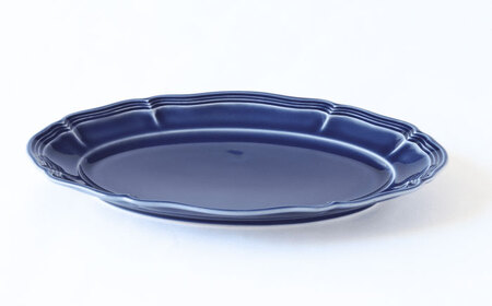 【波佐見焼】ombre de fleur オーバルプレート アズール 5枚セット 食器 皿【翔芳窯】[FE380]