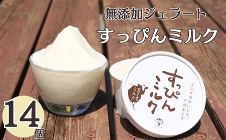 無添加ジェラート すっぴんミルク 14個  ジェラート アイス アイスクリーム シャーベット 無添加  