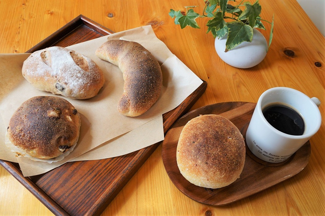 
ご褒美♪朝ごはん　天然酵母パン&有機栽培コーヒーセット　H069-020
