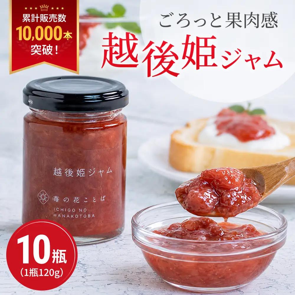越後姫 いちごジャム 120g×10個 ジャム