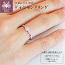 【ふるさと納税】 リング 指輪 ジュエリー レディース アクセサリー 天然 ダイヤモンド 0.17ct 選べる地金 プラチナ ホワイトゴールド ミル打ち 存在感 エレガント 主役級 大人 シンプル 一本使い セットリング ジュエリーケース付 ギフトバック付 保証書付 k295-005