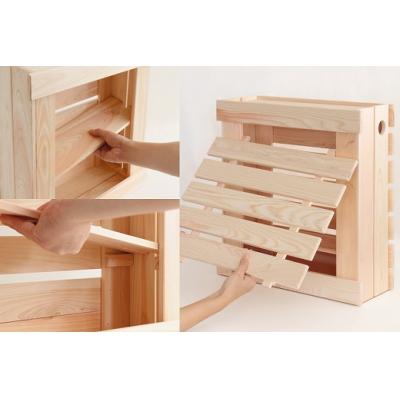 ふるさと納税 熊野市 ルーター ケーブル ボックス Lサイズ 収納 / 紀州産 桧 神棚屋さんが作る 木製 2段収納 |  | 02