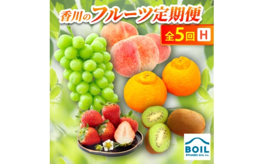 ＜発送月固定定期便＞香川のフルーツ(5H)全5回【4083561】