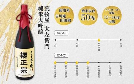 【無地熨斗付】荒牧屋太左衛門（1.8Lｘ２本）