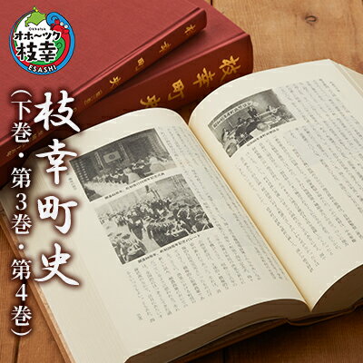 【ふるさと納税】枝幸町史（下巻・第3巻・第4巻）本 本