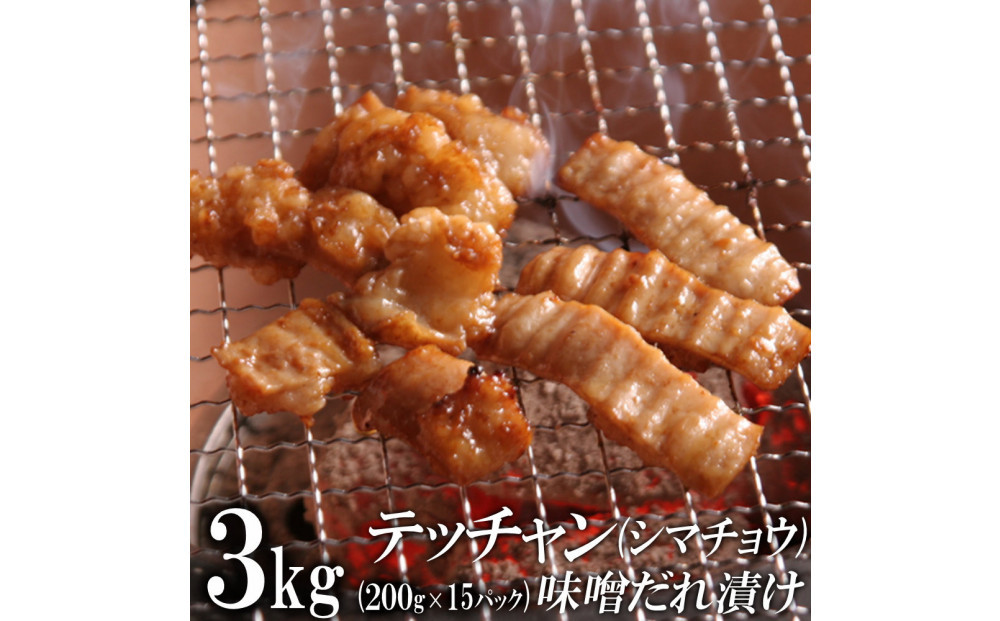 テッチャン味噌だれ漬け3kg（200g×15）
