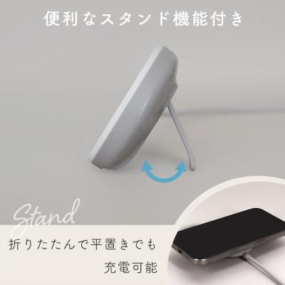 ふるさと納税 海老名市 Qi2対応 マグネット式ワイヤレス充電器 ラテグレージュ(MOT-QI15W02-ECGY) |  | 02