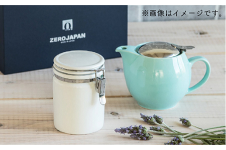【美濃焼】ティーギフトセットC キウイ【ZERO JAPAN】【TOKI MINOYAKI返礼品】食器 うつわ 茶器 ティーポット 湯呑み シンプル かわいい おしゃれ 贈り物  紅茶ポット 緑茶 ハ