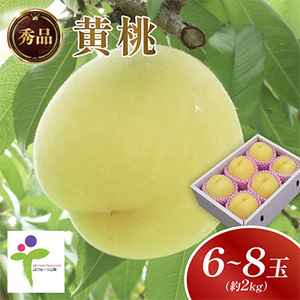 黄金桃(6～8玉)/80【配送不可地域：離島】【1299729】