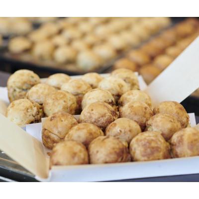 ふるさと納税 南知多町 皓介オリジナル名古屋風醤油たこ焼き「白(昆布味)」20コ【篠島産の蛸使用】CAS冷凍 子供のおやつに |  | 01